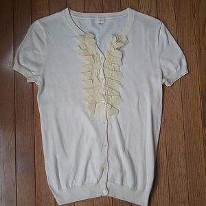 ♦3 for $15 J.Crew Ivory Cardigan Top